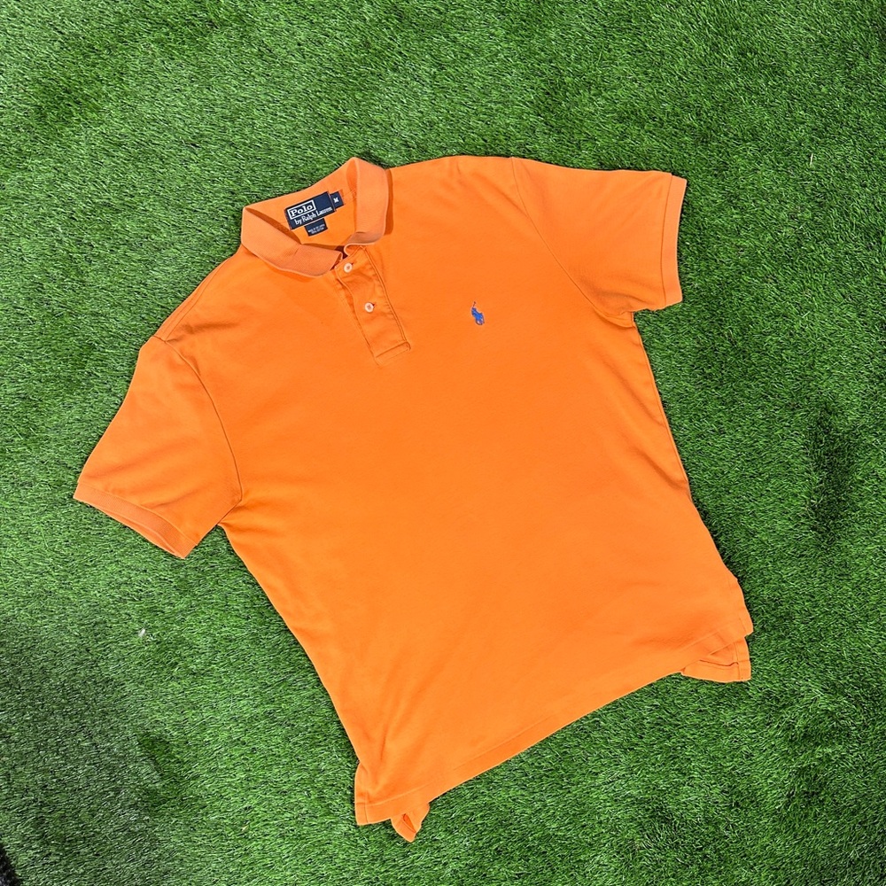 Vintage Orange Polo by Ralph Lauren - Summer Polo - Size M